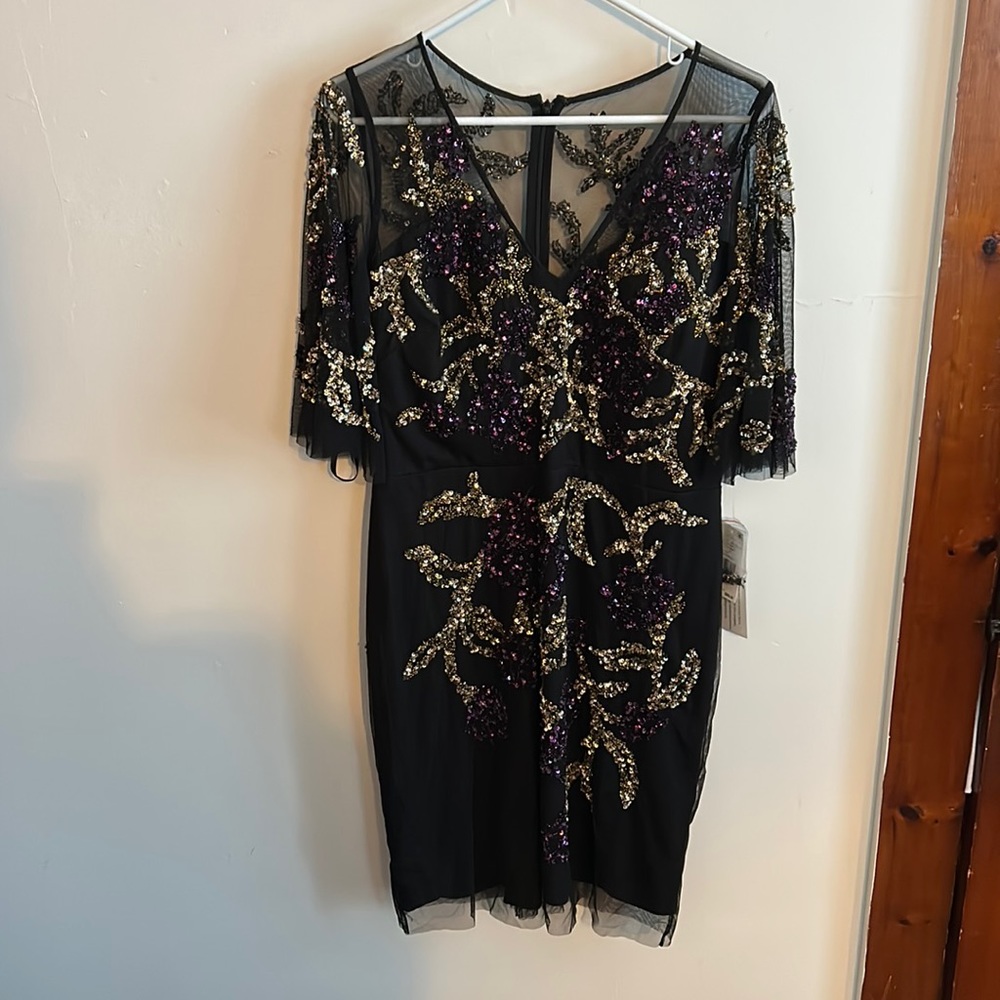 NWT beautiful beaded Aidan Mattox dress